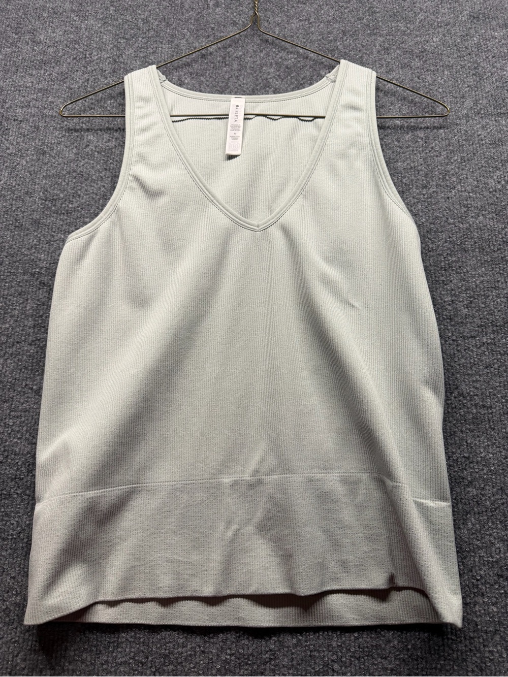Athleta V-Neck Tank Top in Light Sage